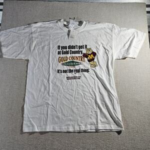 Vintage Y2K Minnesota Golden Gophers Shirt XL NWT Gold Country